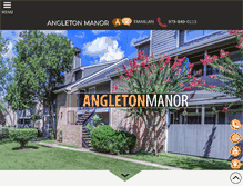 Tablet Screenshot of angletonmanorapts.com